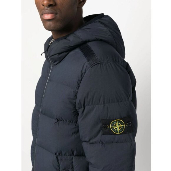 NWT Stone Island Seamless Tunnel Down-TC hooded jacket in Navy size XL - Picture 2 of 16